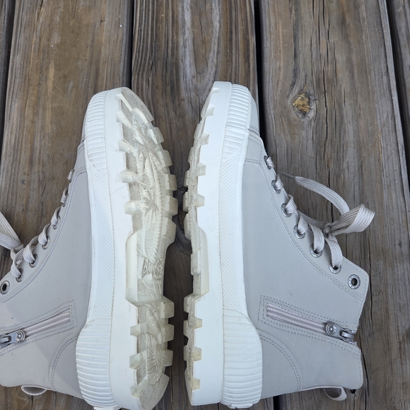 Women's Blowfish Malibu Forever High-Top Sneakers In Taupe - Picture 6 of 7